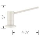 BLANCO White 4 in. 15 oz. Kitchen Soap Dispenser 