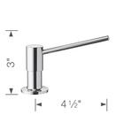 BLANCO Chrome 4 in. 15 oz. Kitchen Soap Dispenser 
