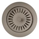 3-1/2 in. Stainless Steel Basket Strainer in Truffle