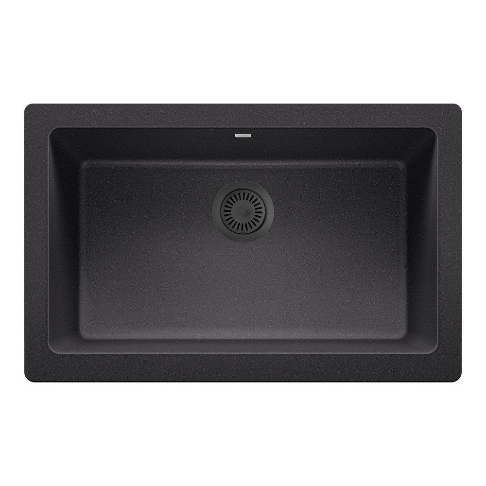 BLANCO Anthracite 3-1/2 in. Stainless Steel Basket Strainer 