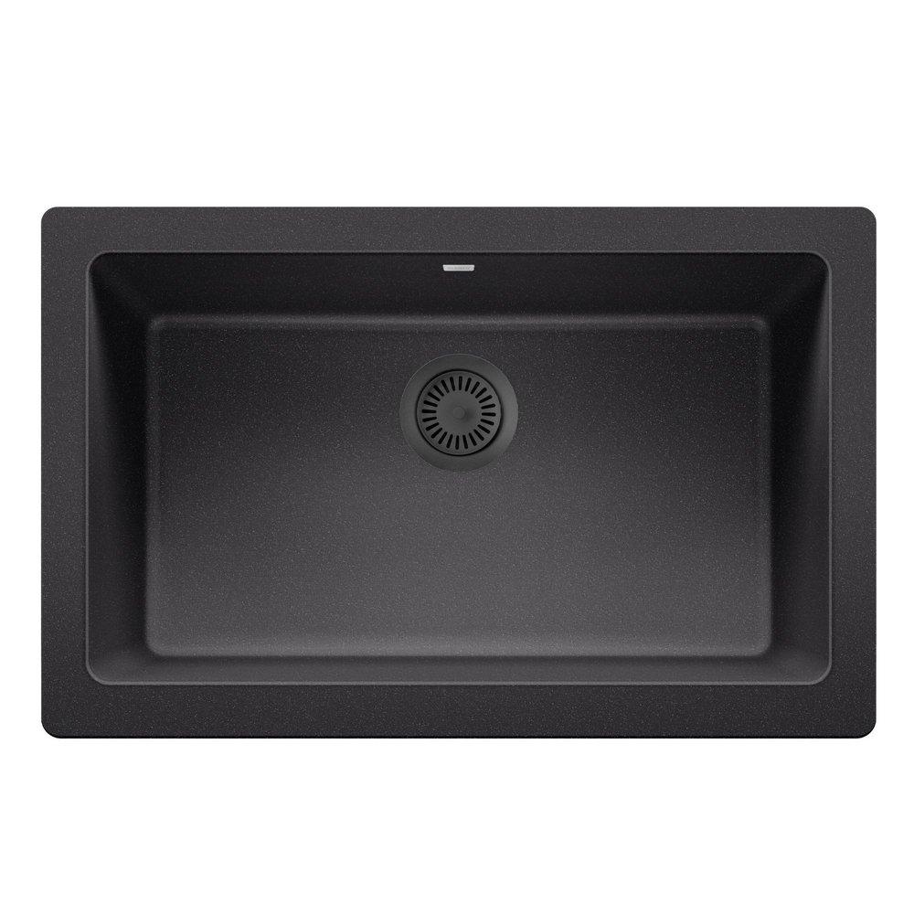 BLANCO Anthracite 3-1/2 in. Stainless Steel Basket Strainer 