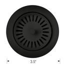 BLANCO Coal Black 3-1/2 in. Stainless Steel Basket Strainer 