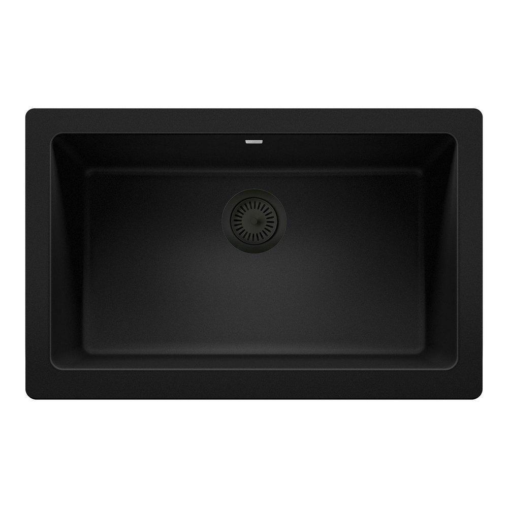 BLANCO Coal Black 3-1/2 in. Stainless Steel Basket Strainer 