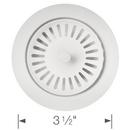 BLANCO White 2-3/20 x 3-1/2 in. Metal Decorative Disposal Flange 