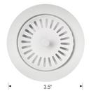 BLANCO White 2-3/20 x 3-1/2 in. Metal Decorative Disposal Flange 