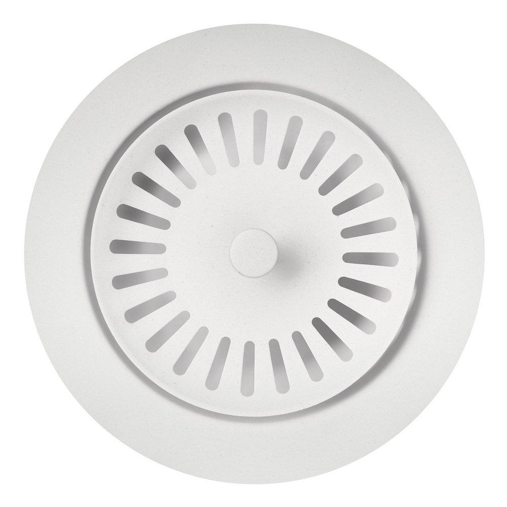BLANCO White 2-3/20 x 3-1/2 in. Metal Decorative Disposal Flange 