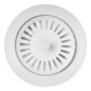 2-3/20 x 3-1/2 in. Metal Decorative Disposal Flange in White
