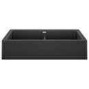 33 in. Farmhouse Silgranit Double Bowl Kitchen Sink in Anthracite