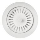 3-1/2 in. Stainless Steel Basket Strainer in White