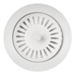 3-1/2 in. Stainless Steel Basket Strainer in White