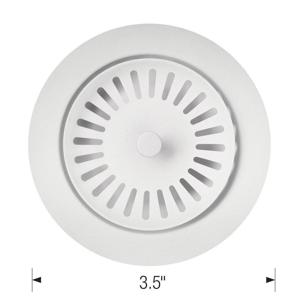 BLANCO White 3-1/2 in. Stainless Steel Basket Strainer 