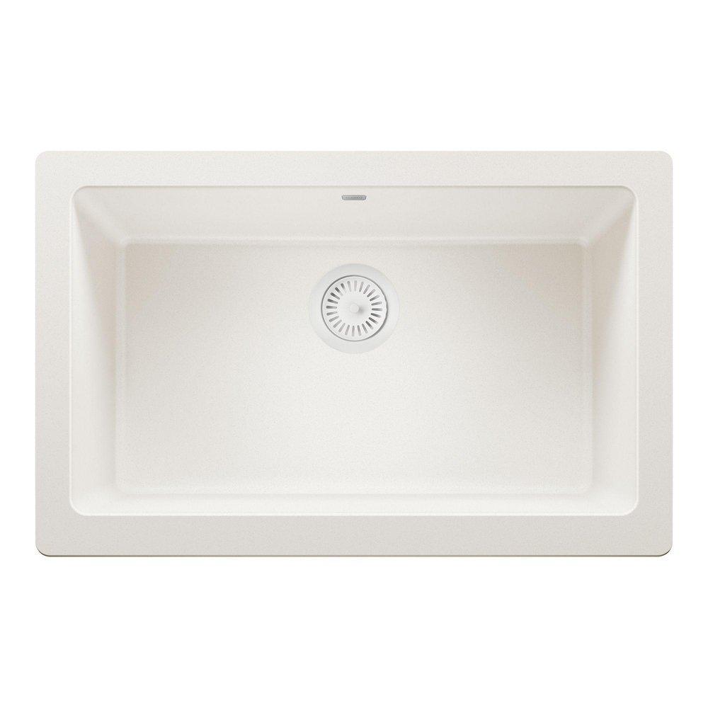 BLANCO White 3-1/2 in. Stainless Steel Basket Strainer 