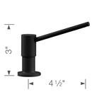 BLANCO Coal Black 4 in. 15 oz. Kitchen Soap Dispenser 