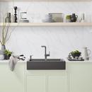 BLANCO Cinder 29-13/16 x 19 in. No Hole Granite Composite Single Bowl Farmhouse Kitchen Sink 