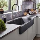 BLANCO Cinder 29-13/16 x 19 in. No Hole Granite Composite Single Bowl Farmhouse Kitchen Sink 