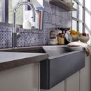 BLANCO Cinder 29-13/16 x 19 in. No Hole Granite Composite Single Bowl Farmhouse Kitchen Sink 