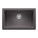 BLANCO Cinder 29-13/16 x 19 in. No Hole Granite Composite Single Bowl Farmhouse Kitchen Sink 