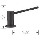 BLANCO Cinder 4 in. 10 oz. Kitchen Soap Dispenser 