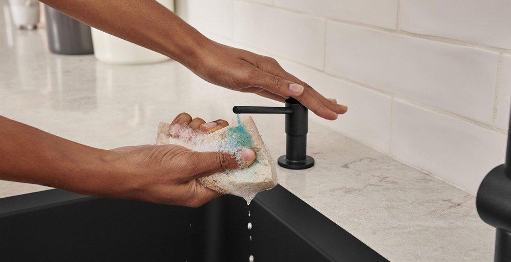 BLANCO Cinder 4 in. 10 oz. Kitchen Soap Dispenser 