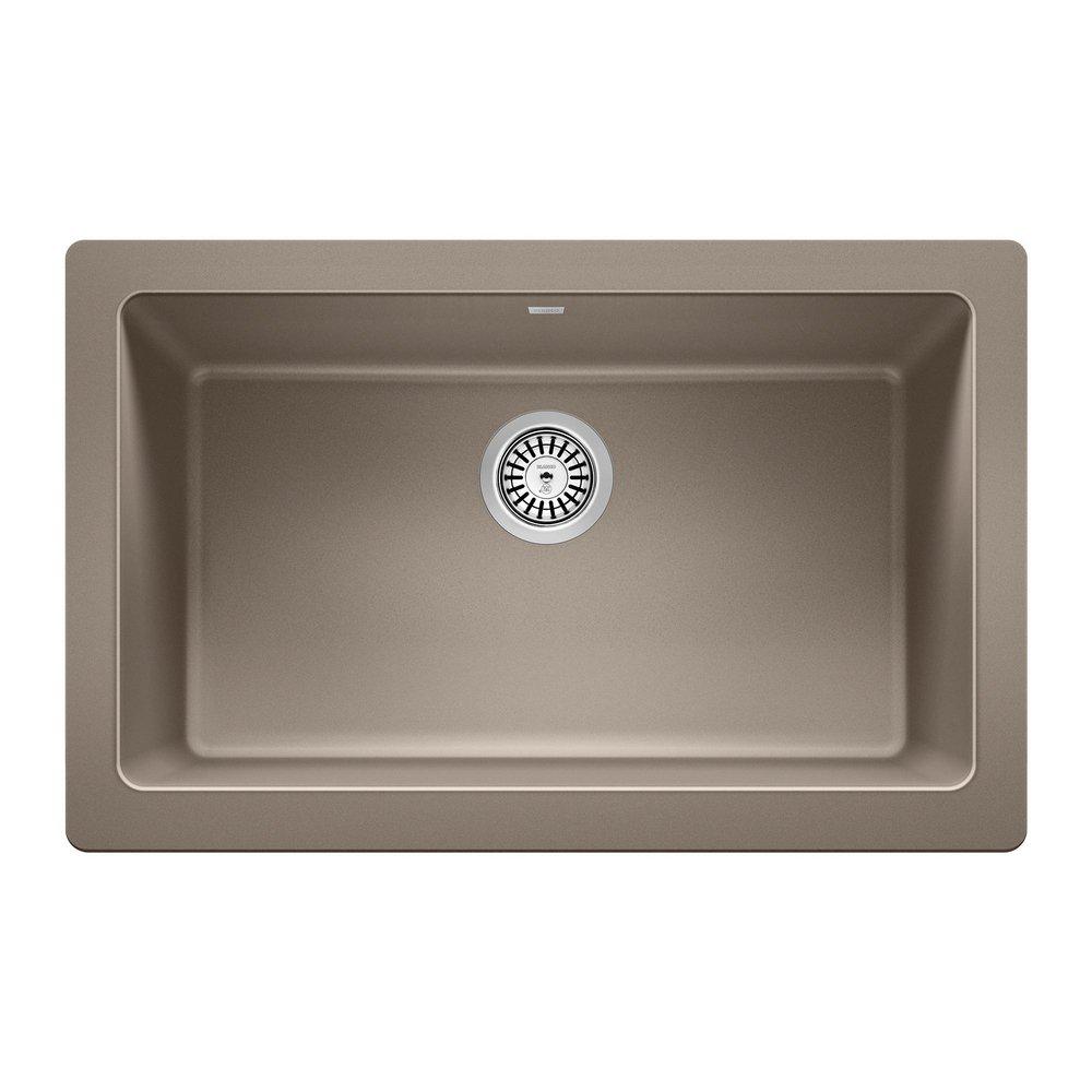 BLANCO Truffle 29-13/16 x 19 in. No Hole Granite Composite Single Bowl Farmhouse Kitchen Sink 