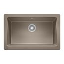 BLANCO Truffle 29-13/16 x 19 in. No Hole Granite Composite Single Bowl Farmhouse Kitchen Sink 