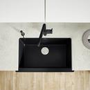 BLANCO Coal Black 29-13/16 x 19 in. No Hole Granite Composite Single Bowl Farmhouse Kitchen Sink 