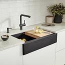 BLANCO Coal Black 29-13/16 x 19 in. No Hole Granite Composite Single Bowl Farmhouse Kitchen Sink 