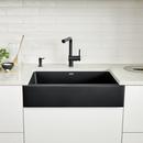 BLANCO Coal Black 29-13/16 x 19 in. No Hole Granite Composite Single Bowl Farmhouse Kitchen Sink 