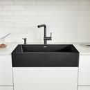 BLANCO Coal Black 29-13/16 x 19 in. No Hole Granite Composite Single Bowl Farmhouse Kitchen Sink 