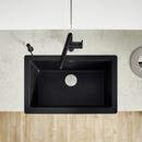 BLANCO Coal Black 29-13/16 x 19 in. No Hole Granite Composite Single Bowl Farmhouse Kitchen Sink 