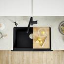 BLANCO Coal Black 29-13/16 x 19 in. No Hole Granite Composite Single Bowl Farmhouse Kitchen Sink 