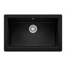 BLANCO Coal Black 29-13/16 x 19 in. No Hole Granite Composite Single Bowl Farmhouse Kitchen Sink 