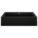 30 in. Farmhouse Silgranit Single Bowl Kitchen Sink in Coal Black