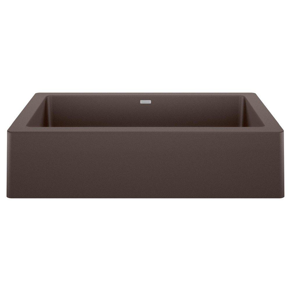 BLANCO Caf&eacute; 29-13/16 x 19 in. No Hole Granite Composite Single Bowl Farmhouse Kitchen Sink 