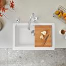 BLANCO White 29-13/16 x 19 in. No Hole Granite Composite Single Bowl Farmhouse Kitchen Sink 