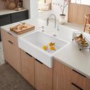 BLANCO White 29-13/16 x 19 in. No Hole Granite Composite Single Bowl Farmhouse Kitchen Sink 