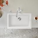 BLANCO White 29-13/16 x 19 in. No Hole Granite Composite Single Bowl Farmhouse Kitchen Sink 