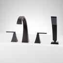 Two Handle Roman Tub Faucet with Hand Shower in Matte Black (Trim Only)