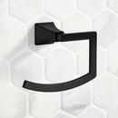 Signature Hardware Matte Black Open Towel Ring 