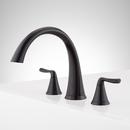 Signature Hardware Matte Black Two Handle Roman Tub Faucet (Trim Only) 