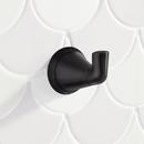 1-Hook Robe Hook in Matte Black