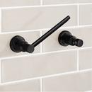 Signature Hardware Matte Black Pivoting Toilet Paper Holder 