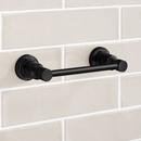 Signature Hardware Matte Black Pivoting Toilet Paper Holder 