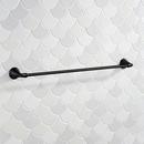 Signature Hardware Matte Black Towel Bar in Matte Black 