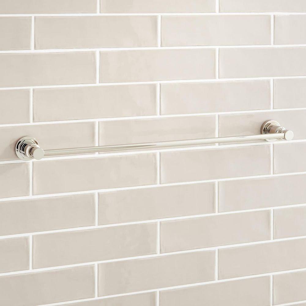 Signature Hardware Brushed Gold 24 in. Towel Bar 