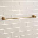 Signature Hardware Brushed Gold 26 in. Towel Bar 