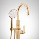 Signature Hardware Brushed Gold Single Handle Lever Floor Mount Filler (Trim Only) 