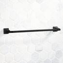 Signature Hardware Matte Black Towel Bar in Matte Black 