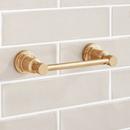 Signature Hardware Brushed Gold Wall Mount Toilet Tissue Holder 