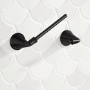 Signature Hardware Matte Black Wall Mount Toilet Tissue Holder 
